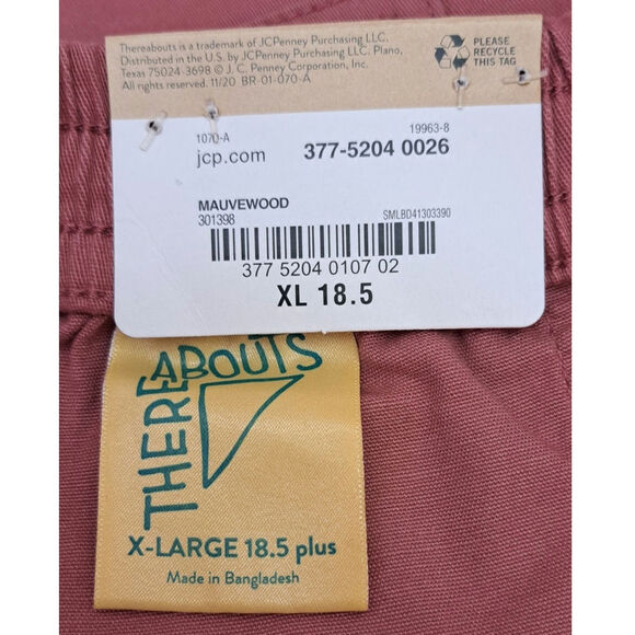 NWT Therabouts Girls Size XL 18.5 Mauve Shorts - Picture 3 of 3